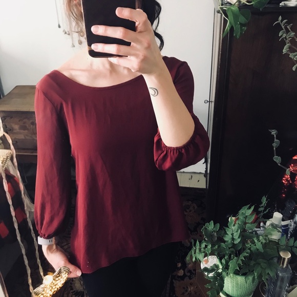 Chiffon top with bow - Picture 3 of 5